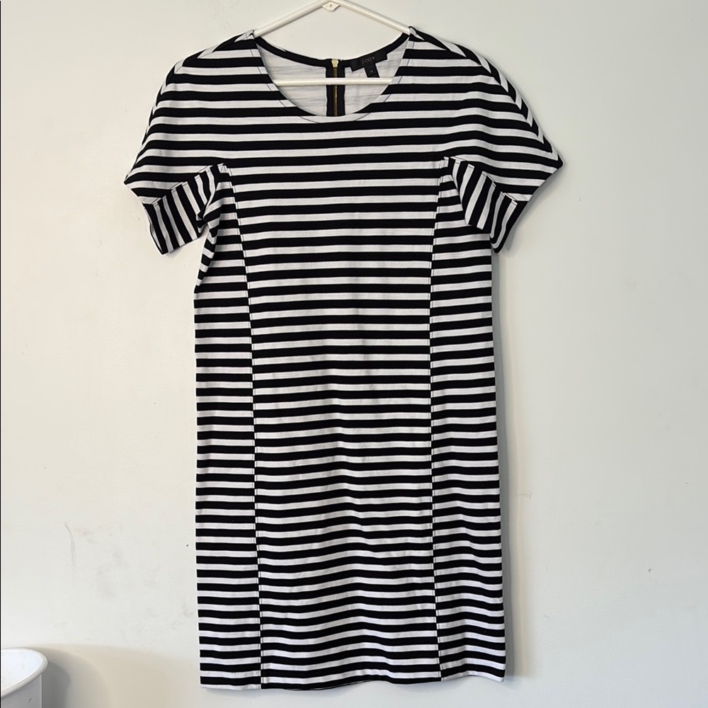 Striped Black and White Women's Dress